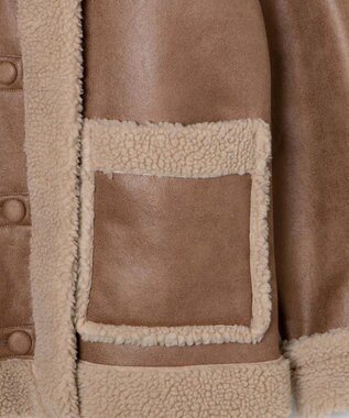 WEGO ボアムートンジャケット ベージュ