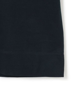 BEIGE， 【WEB限定・洗える】TORENIA / レザーポケットコットンクルーネックTシャツ Navy×Brown