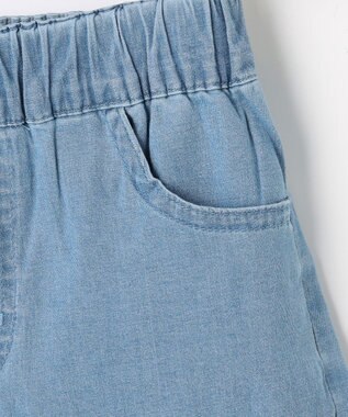 ANY KIDS 【洗濯機可能】バックリボン ショートパンツ ブルー