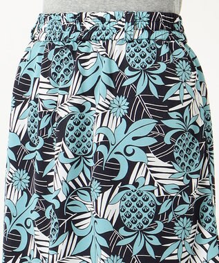 23区GOLF 【WOMEN】【ストレッチ】オリジナル JAPAN アロハ 総柄ボトム ネイビー系5