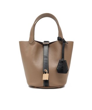 style code 【PADMA/パドマ】 キーチャーム付 本革ミニトートバッグ グレージュ