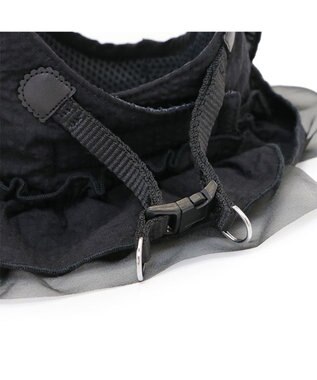 PET PARADISE cherircouture フリフリハーネス 《ブラック》 小型犬 ４Ｓ/３Ｓ ブラック