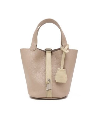 style code 【PADMA/パドマ】 キーチャーム付 本革ミニトートバッグ アイボリー