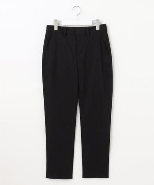 J.PRESS LADIES 【洗える】ピーチサテンストレッチ パンツ ブラック系