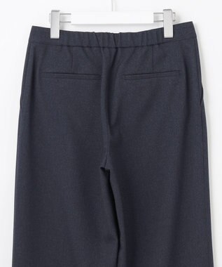 J.PRESS LADIES S 【洗える】LANATEC シャークスキン&ヘリンボーン パンツ ネイビー系