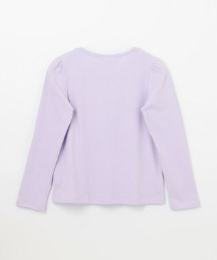 ANY KIDS ミラクルスパンコール 長袖 Tシャツ ラベンダー×ハムスター