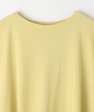 ANY ハイツイストコットンポンチョ風Tシャツ イエロー