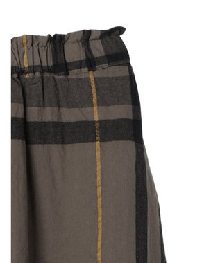 CRAFT STANDARD BOUTIQUE 先染めチェック（大）スカート Khaki