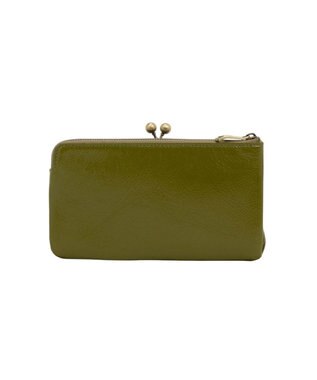 ANNA SUI マチルダ 二つ折り口金長財布 カーキ