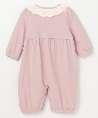 組曲 KIDS 【70㎝】エンブロイダリー ロンパース ピンク系