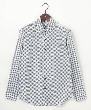 【オーガニックコットン使用】ジオメトリックパターンシャツ