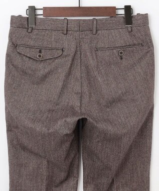 JOSEPH ABBOUD 【ウエストも伸びる！/暖か起毛裏地付/2WAYストレッチ/ オーガニック】オーガニックコットン ウオーム パンツ ベージュ系