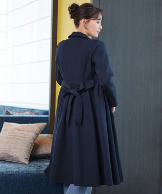 Tiaclasse L 【新色追加】ステンカラードレスコート ネイビー