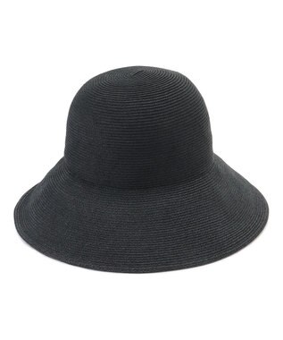 23区 【UVカット/洗える】ペーパー ブレード ハット ブラック系