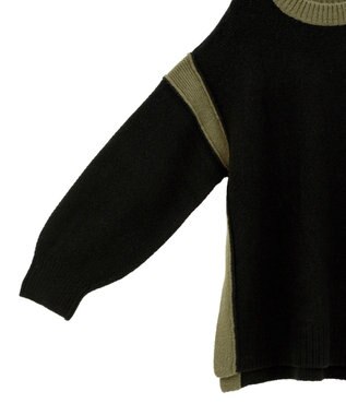 AMERICAN HOLIC バイカラーニットプルオーバー【WEB限定カラー有り】 Gray Mixture