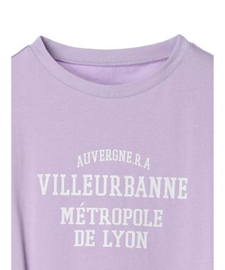 Green Parks 多段カレッジロゴボックスＴシャツ Purple