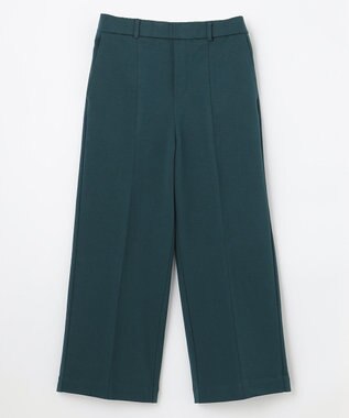 ANY 【吸湿発熱】any HEAT ワイドパンツ ピーコックグリーン