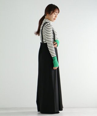 CRAFT STANDARD BOUTIQUE ベルト付きオールインワン Black