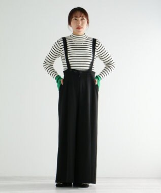 CRAFT STANDARD BOUTIQUE ベルト付きオールインワン Black