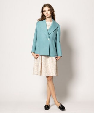 TOCCA 【消臭】PEARL ROCK ショートコート エメラルド系