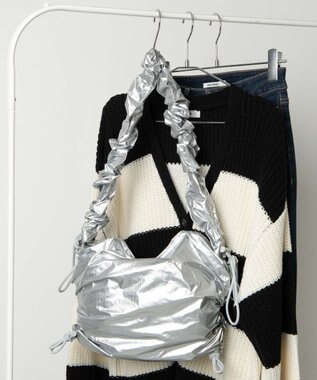 WEGO ドロストギャザーショルダー シルバー