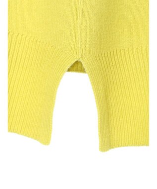 earth music&ecology アンチピリングバックスリットプルオーバー Lime Green