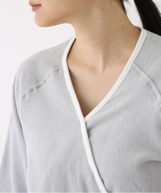 UCHINO エアリータッチ ラグランレディスローブ ライトグレー