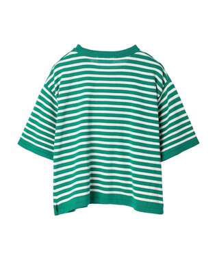 Green Parks 洗えるニットＴシャツ Off White
