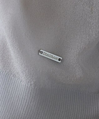 GRACE CONTINENTAL シアージョーゼットカーディガン ブルー