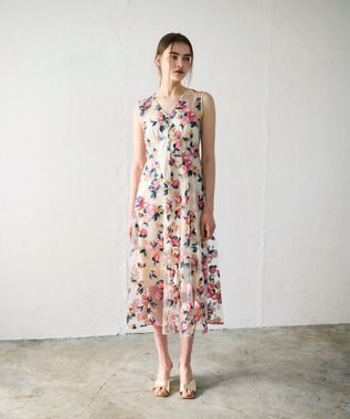 GRACE CONTINENTAL サマーフルーツ刺繍ワンピース