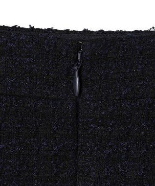 23区 【セットアップ対応】シャインツイードストレッチ スカート ネイビー系