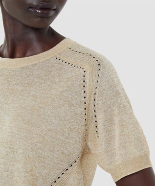 JOSEPH ルレックスニット　ショートスリーブニット Gilt