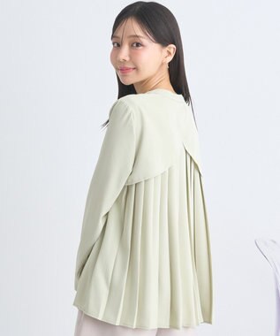 earth music&ecology バックプリーツブラウス Mint Green