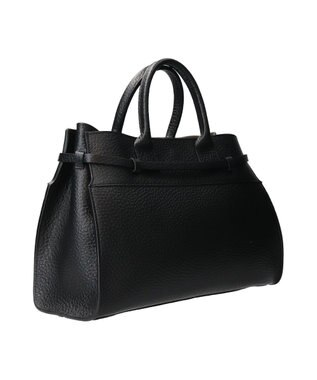INTER-CHAUSSURES 【CHRISTIAN VILLA】レザーハンドバッグ ブラック