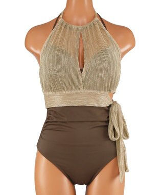 San-ai Resort（三愛水着楽園） 軽い着け心地でしっかり盛れる【楽盛り水着】　ワイヤービキニトップス３点セット　9M　【San-ai Resort（サンアイリゾート）】 ブラウン