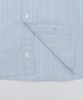 WEGO 【ユニセックス着用ITEM/MLサイズ展開】オックスフォードエンブレムシャツ（LS） ブルーストライプ