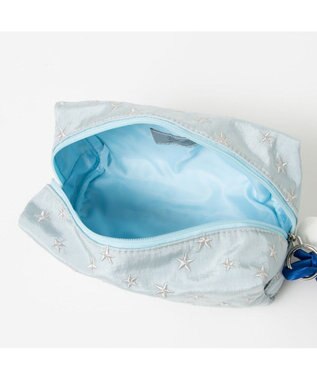 UNBILLION カシュカシュ cachecache / フラワーチャーム付ソート刺繍ポーチセット シルバー