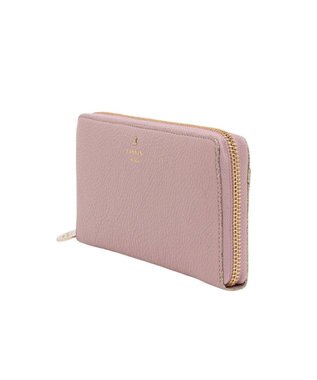 LANVIN en Bleu メラニー ラウンドファスナー長財布 ピンク