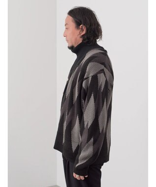 CRAFT STANDARD BOUTIQUE 【男女兼用】アーガイル柄カーディガン Black