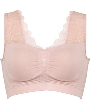 Wing ノンワイヤーブラ バストの脇流れを防ぐ 就寝中も日中のくつろぎタイムも 【ナイトアップブラ ルーム】 ブラジャー ナイトブラ KB3511 ウイング／ワコール ピンク