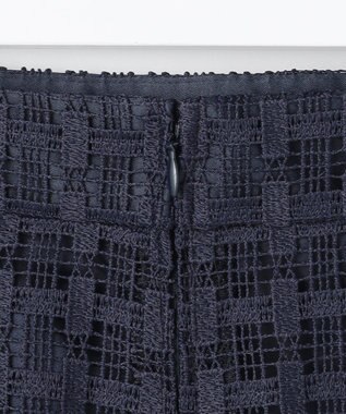 ICB グリッドパターンレース スカート ダルブルー