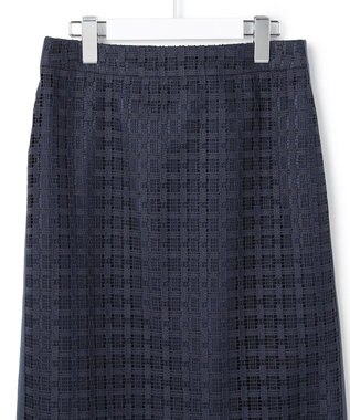 ICB グリッドパターンレース スカート ダルブルー