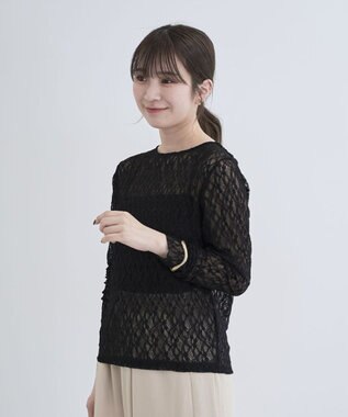 Green Parks レースプルオーバー Black