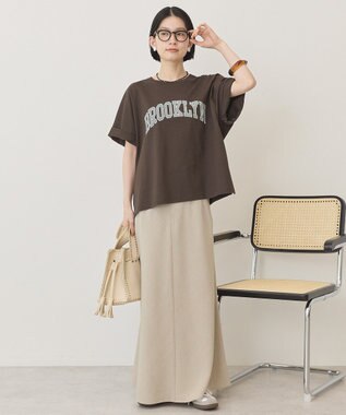 AMERICAN HOLIC BROOKLYN ロゴTシャツ Brown