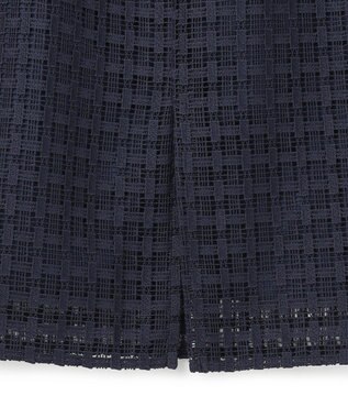 ICB グリッドパターンレース スカート ダルブルー