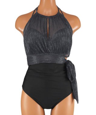 San-ai Resort（三愛水着楽園） 軽い着け心地でしっかり盛れる【楽盛り水着】　ワイヤービキニトップス３点セット　9M　【San-ai Resort（サンアイリゾート）】 ブラック