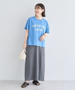 Green Parks 汗染み防止カレッジロゴボックスＴシャツ Charcoal Gray