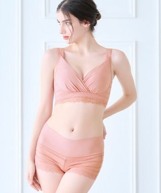 BRADELIS New York 【BRADELIS Me】 オールインワンスタイルショーツ ブラデリス 綿混ショーツ ミスティーピンク