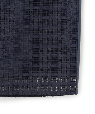 ICB グリッドパターンレース スカート ダルブルー