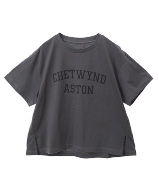 Green Parks 汗染み防止カレッジロゴボックスＴシャツ Charcoal Gray